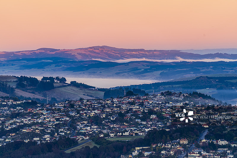 新西兰达尼丁清晨图片素材