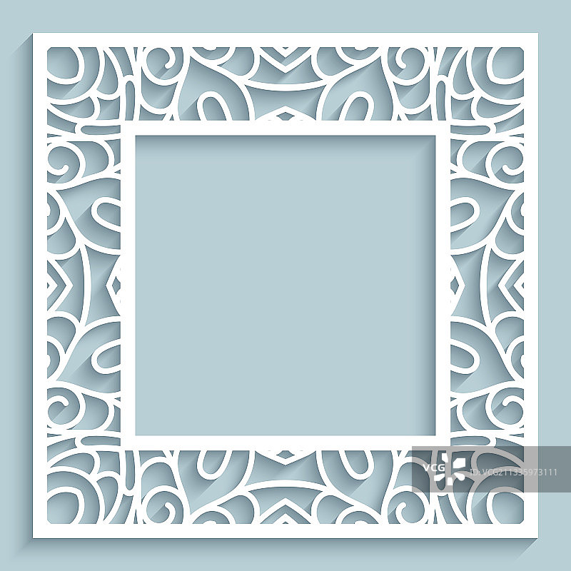 蕾丝花边图案方框图片素材