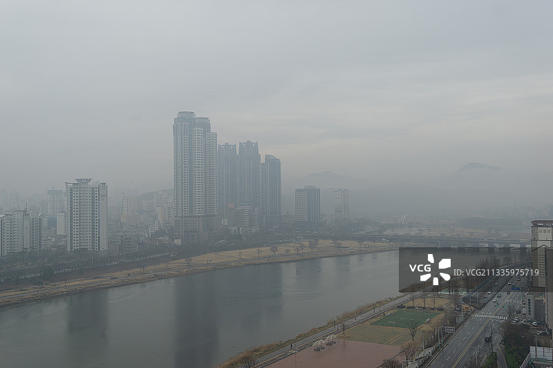 韩国蔚山的阴天图片素材
