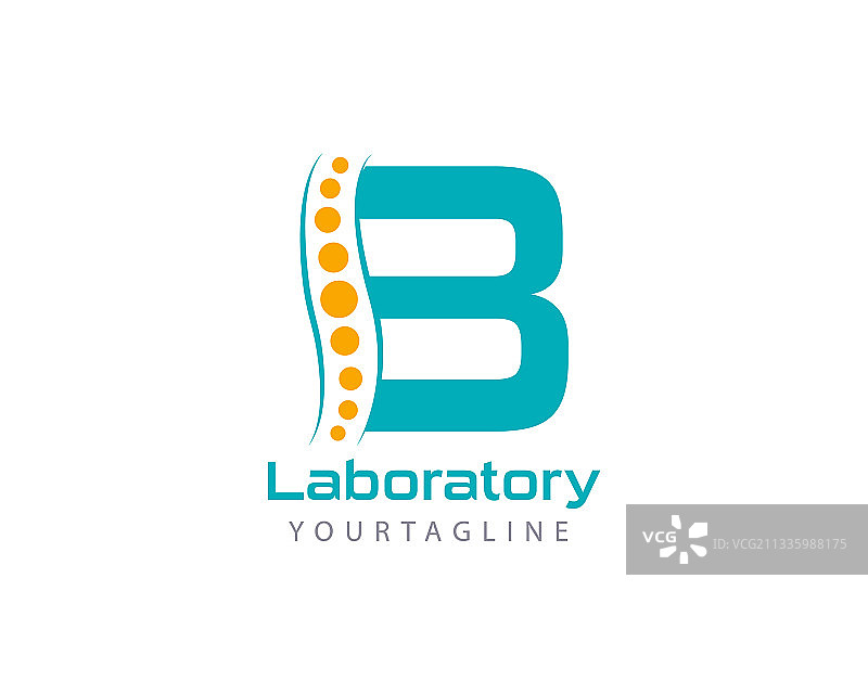 字母B的实验室标志设计图片素材