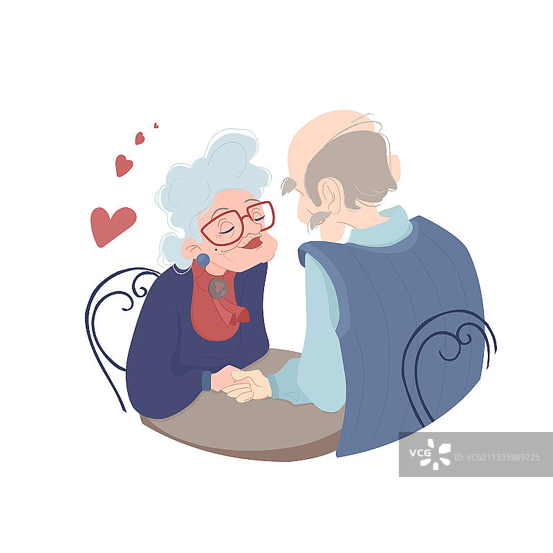 老年人围桌而坐海报图片素材