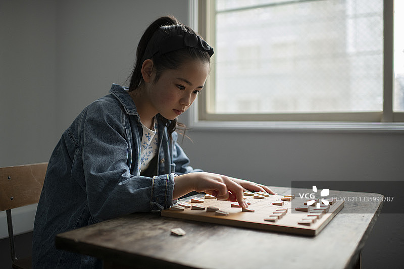 小学生下将棋图片素材