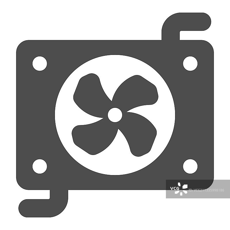 汽车零件：散热器风扇图标图片素材