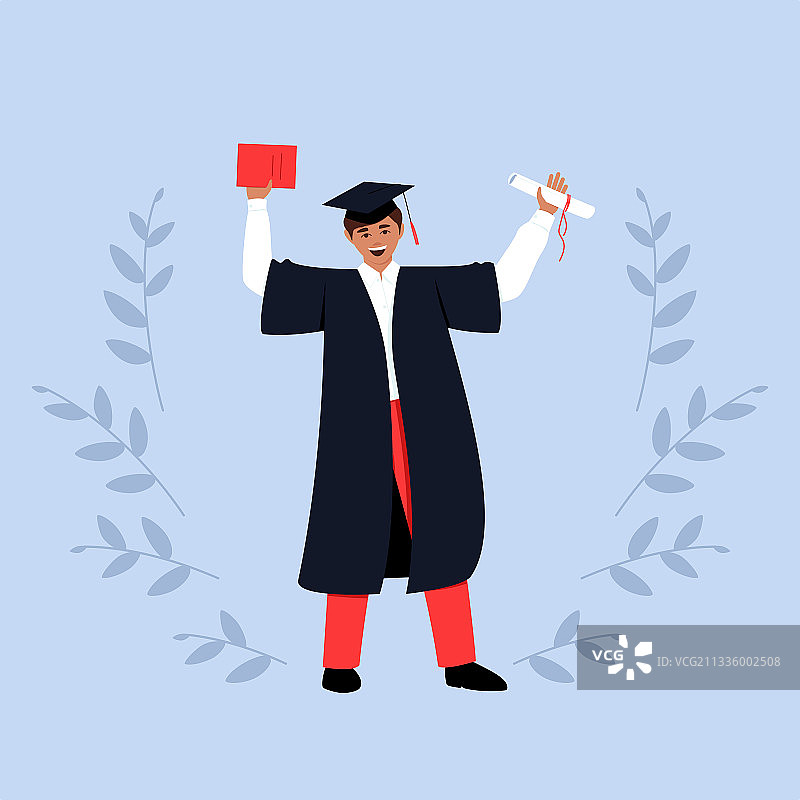 快乐的大学毕业生图片素材