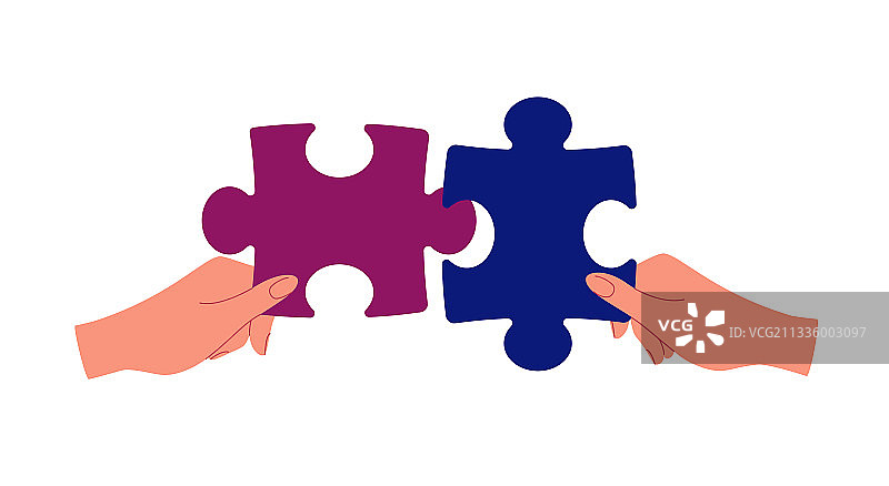 商业伙伴关系隐喻概念图片素材