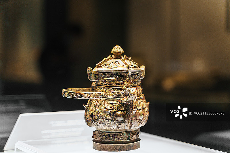 陕西历史博物馆馆藏文物丙卣图片素材