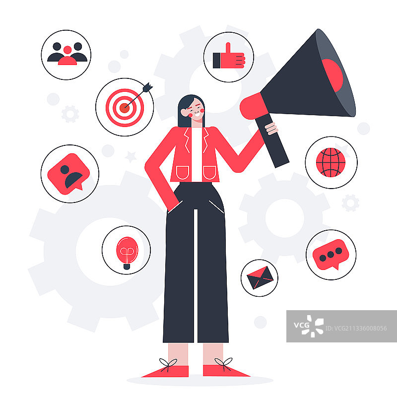 有发言人的公共关系图片素材