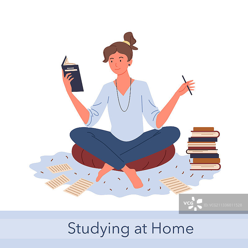 远程学习 自学知识概念图片素材