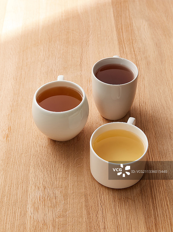 茶杯高角度视图图片素材