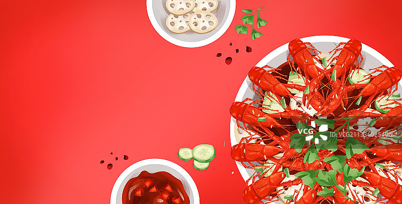 夏天传统美食 小龙虾图片素材