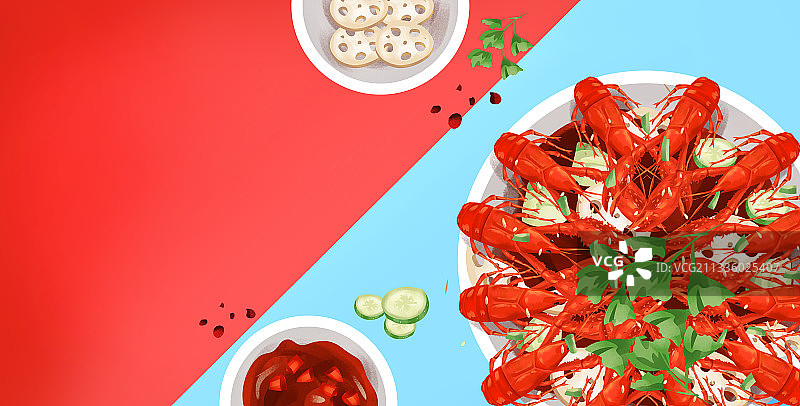 夏天传统美食 小龙虾图片素材