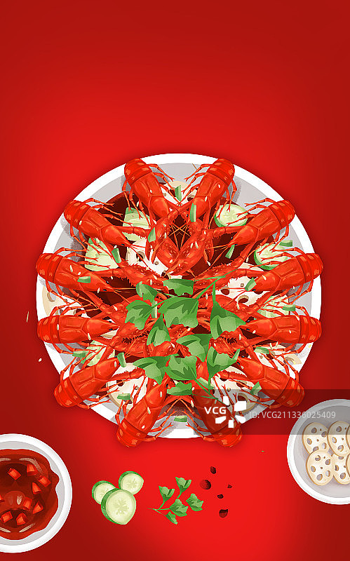 夏天传统美食 小龙虾图片素材