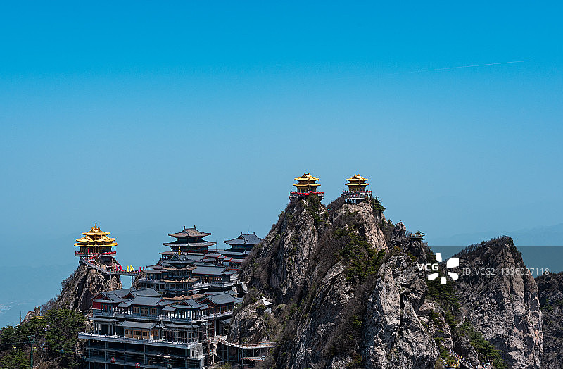 老君山玻璃漂流 洛阳 老君山金殿图片素材