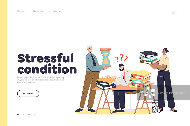 工作场所压力概念图片素材