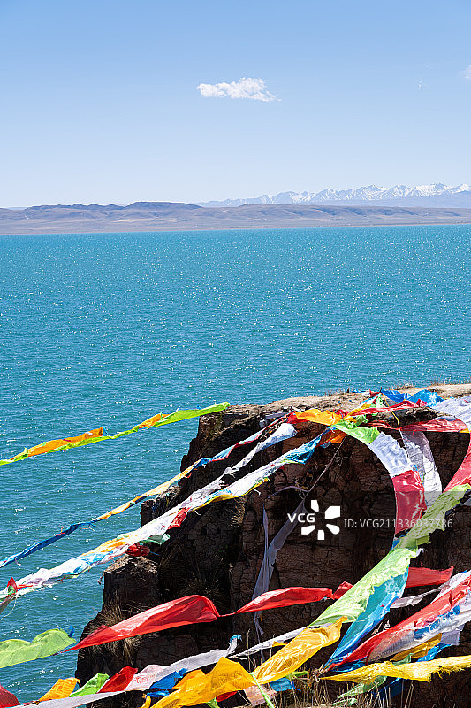 中国西部青海省青海湖图片素材