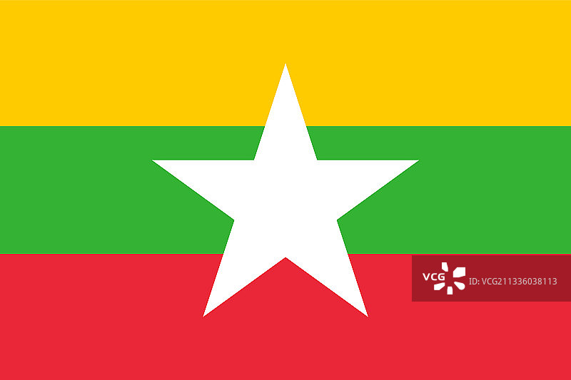 缅甸国旗图片素材