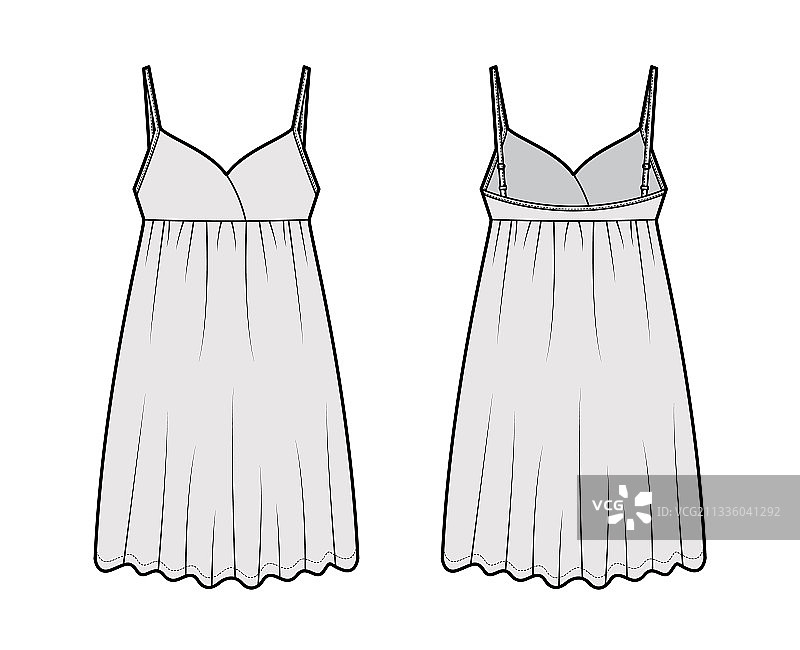 娃娃衫睡衣技术时装图片素材