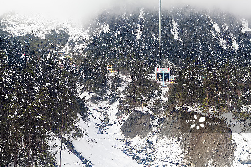 海螺沟冰川索道-上站 甘孜图片素材