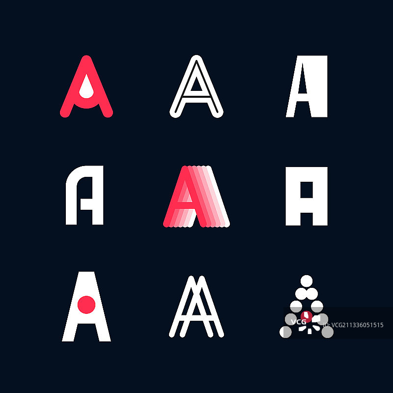 拉丁字母标志合集图片素材