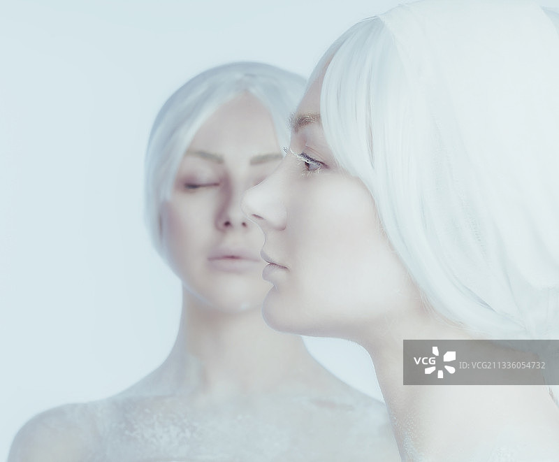 创意人像：雪图片素材