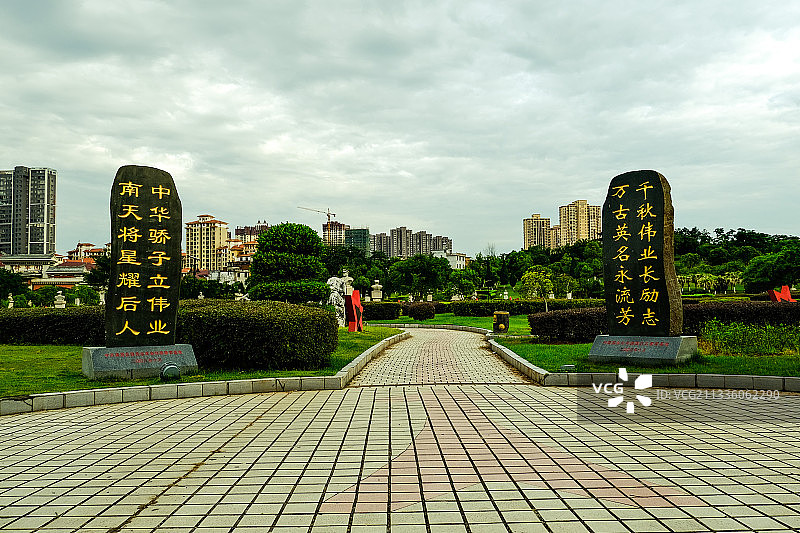 兴国将军公园一角图片素材