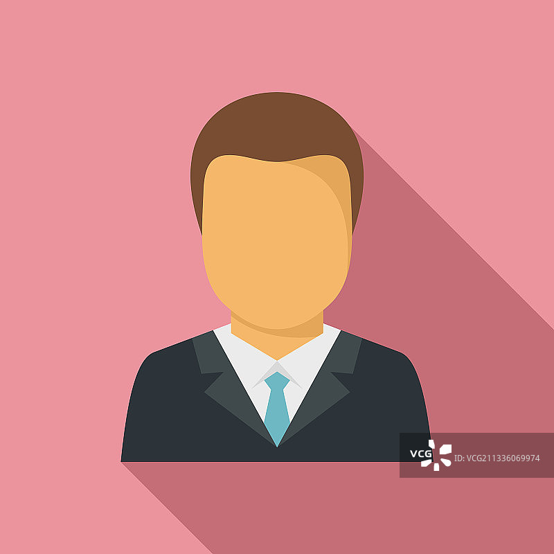 采购经理图标扁平风格图片素材