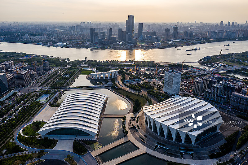 上海前滩城市风光图片素材