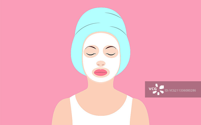 扁平设计面膜图片素材