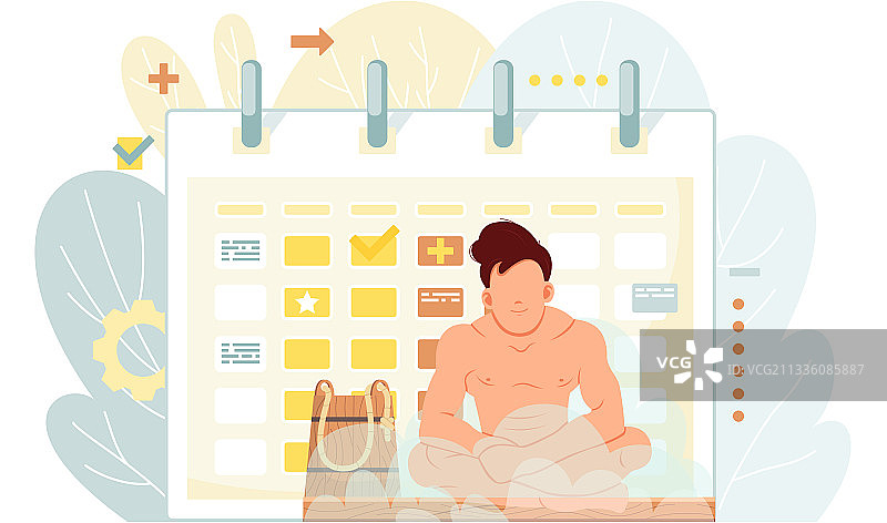 沐浴后无脸男性角色坐姿图片素材