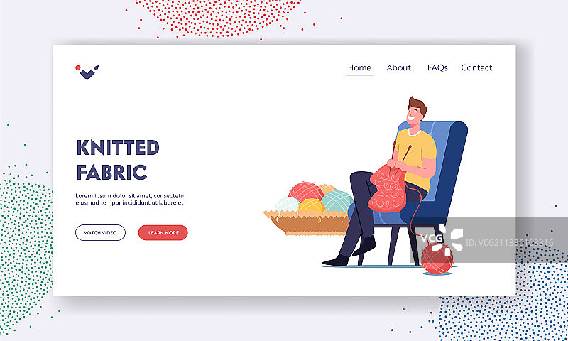 手工艺爱好登陆页面模板图片素材