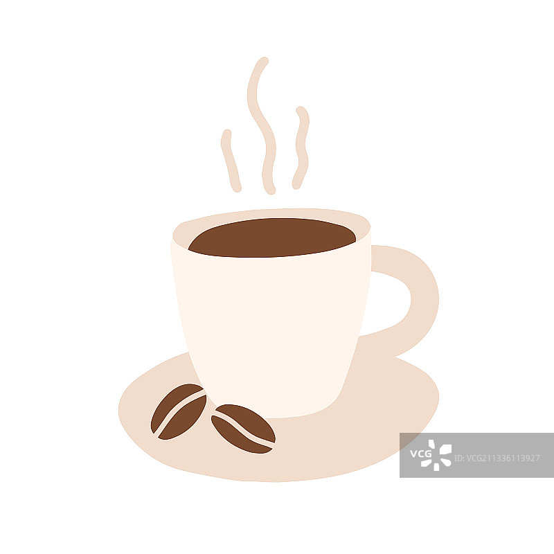 一杯新鲜现煮的早咖啡图片素材