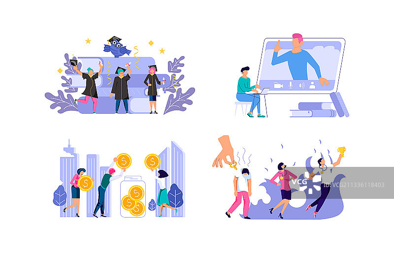 高等教育学习概念合集图片素材