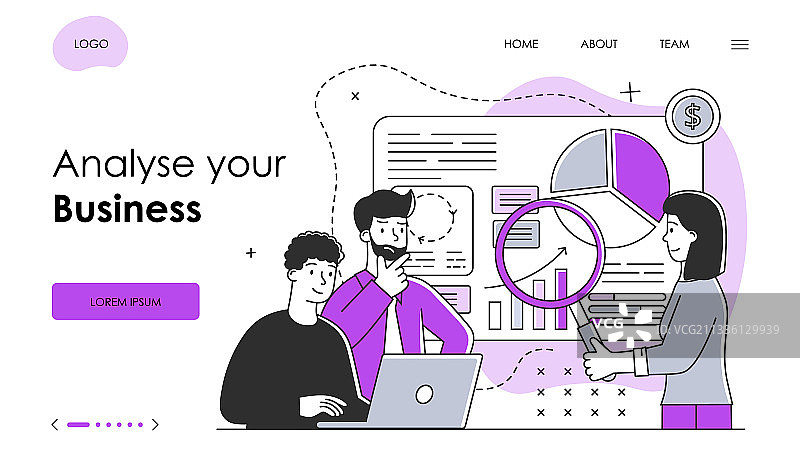 办公室职员学习信息图图片素材