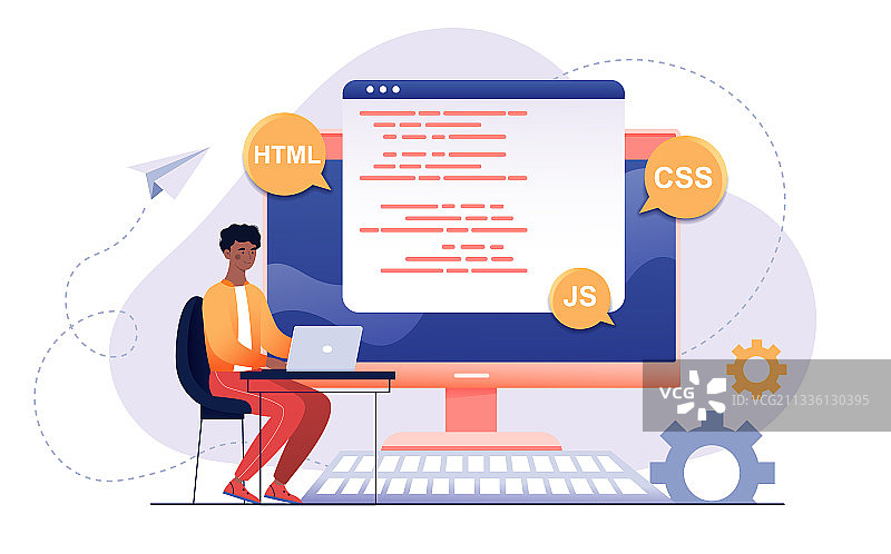 PHP、Python和JavaScript脚本编码图片素材