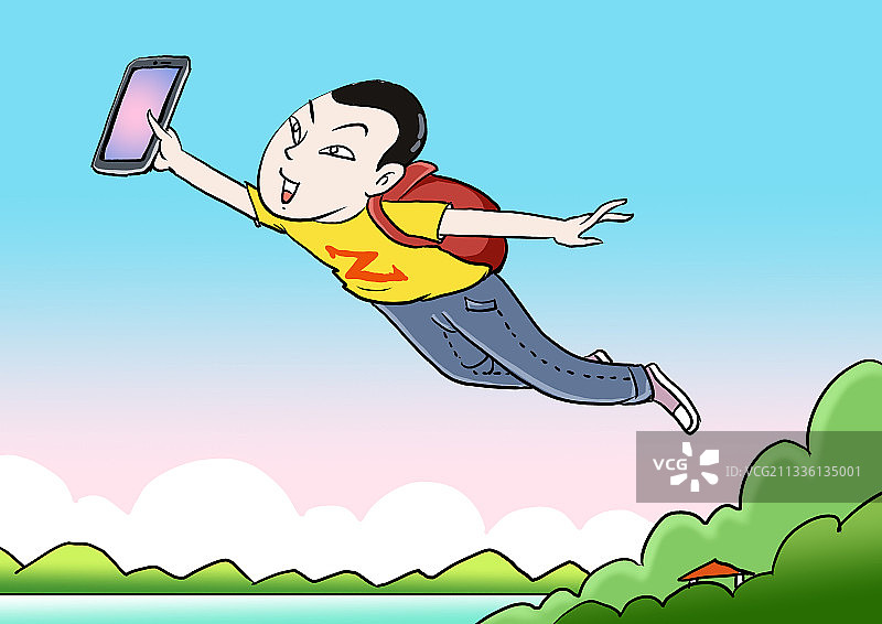 插画：毕业旅行图片素材