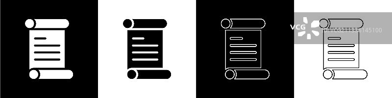 法令羊皮纸卷轴图标图片素材