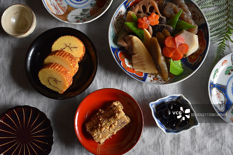 御节料理，日本料理图片素材