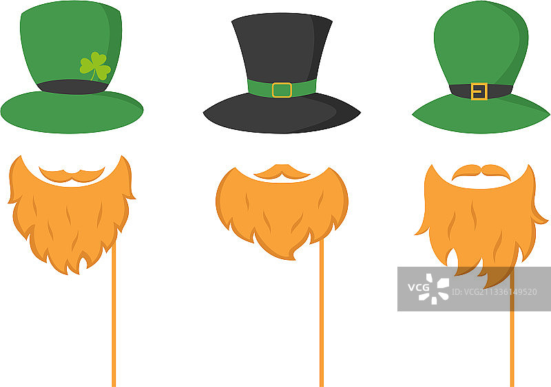 带装饰的不同款式的照相亭道具图片素材