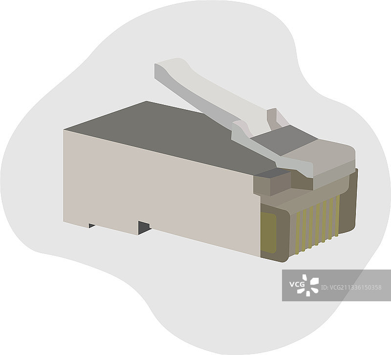 用于建筑的RJ-45网络连接器图片素材