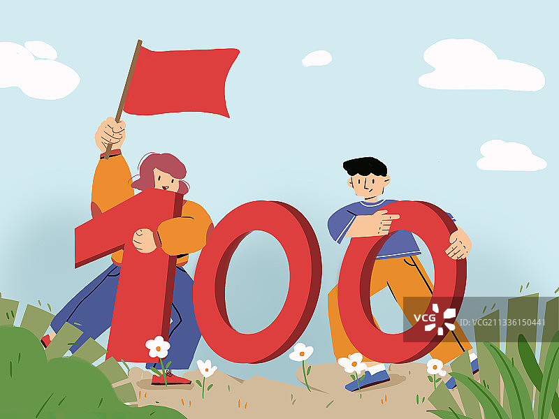 建党100周年图片素材