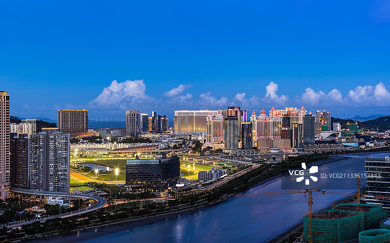 澳门氹仔夜景图片素材
