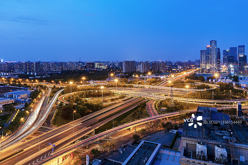 纵横交错的丽泽交通网图片素材