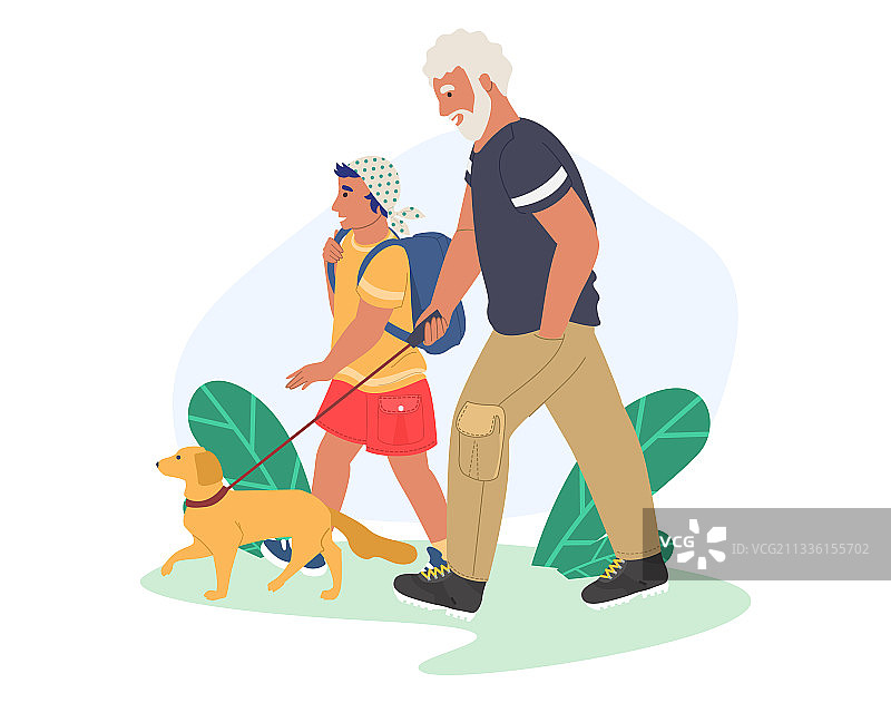 祖父和孙女在苹果园里摘苹果，健康的童年，农场度假图片素材