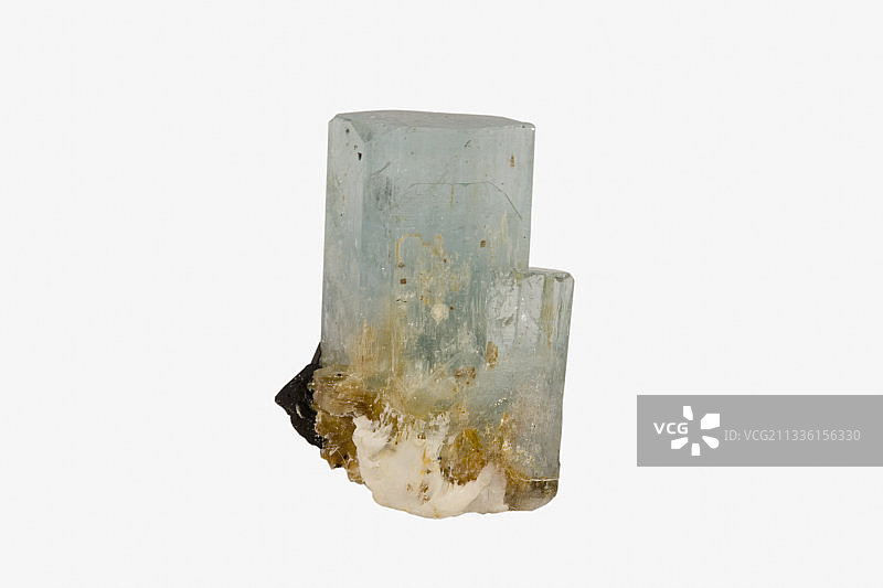 海蓝宝石水晶，绿柱石的一种图片素材