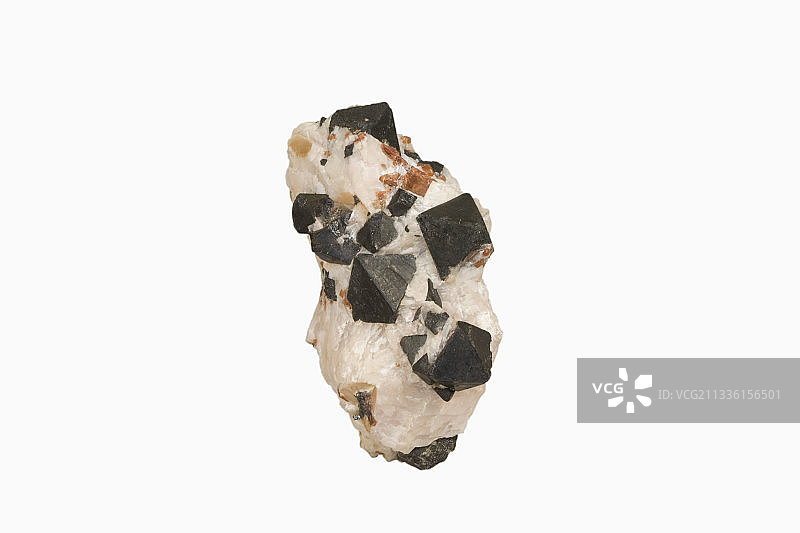 八面体锌铁尖晶石晶体图片素材