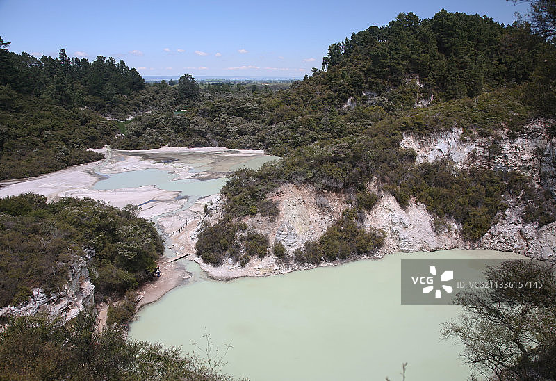 怀奥塔普温泉湖图片素材