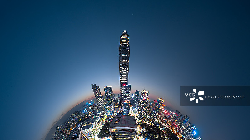 深圳城市天际线图片素材