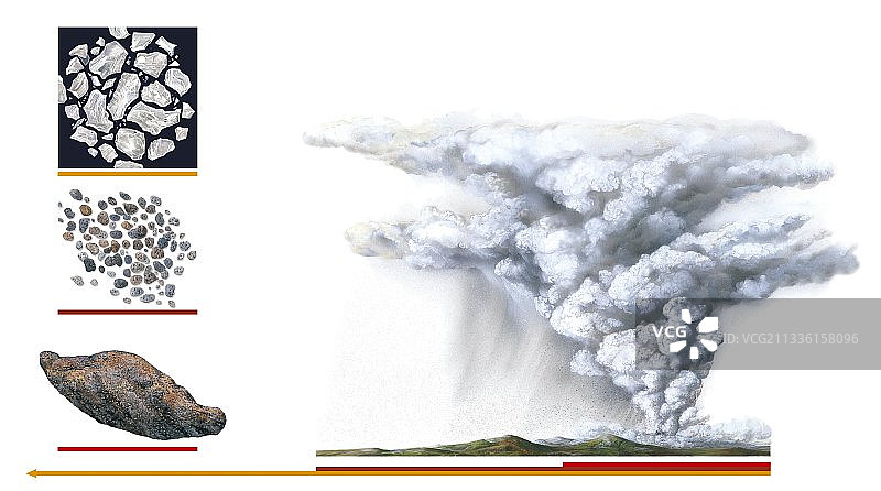 火山喷发物艺术作品图片素材