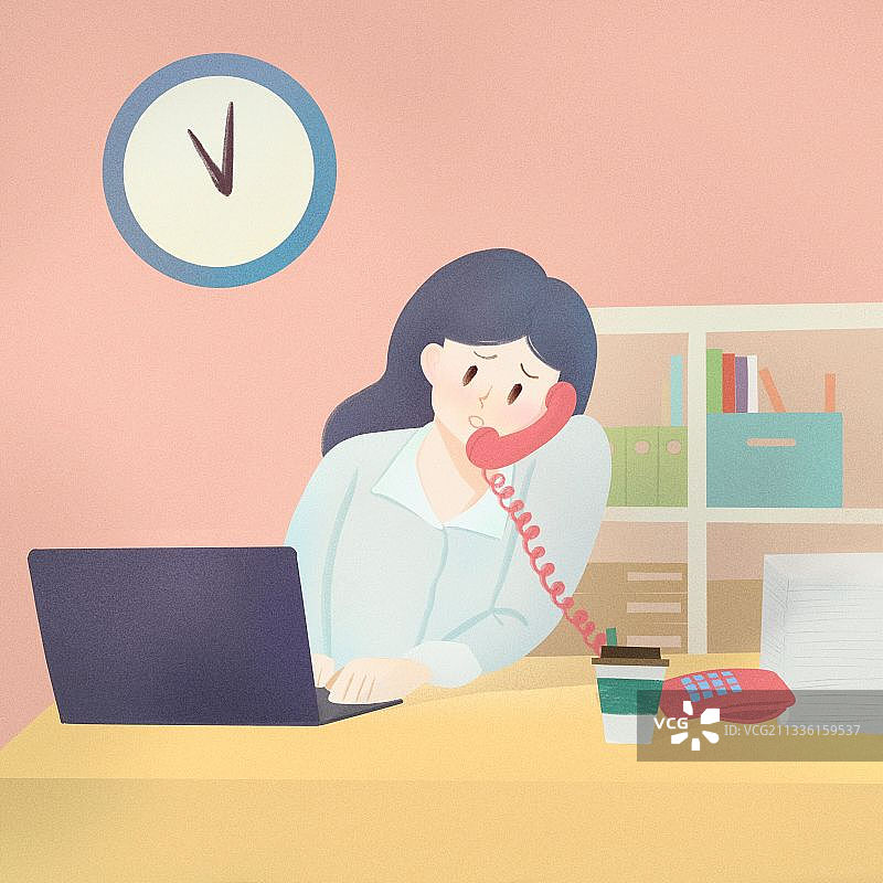 内卷加班的白领图片素材