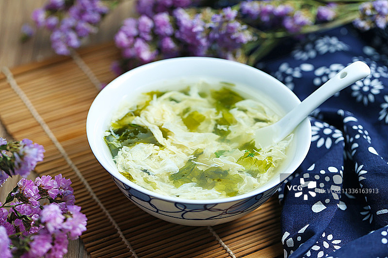 紫菜蛋花汤图片素材